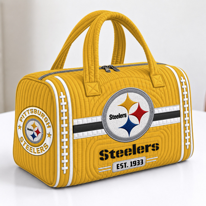PIT x NFL Quilted Luggage Travel Bag
