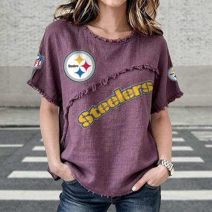 PIT x NFL Women’???s Vintage O-Neck 2905 DatND DVT