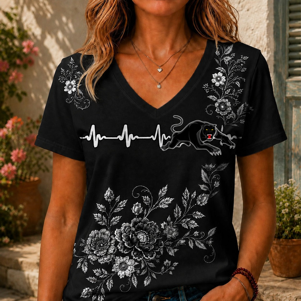 PP x NRL Luxury Women V-Neck Shirt