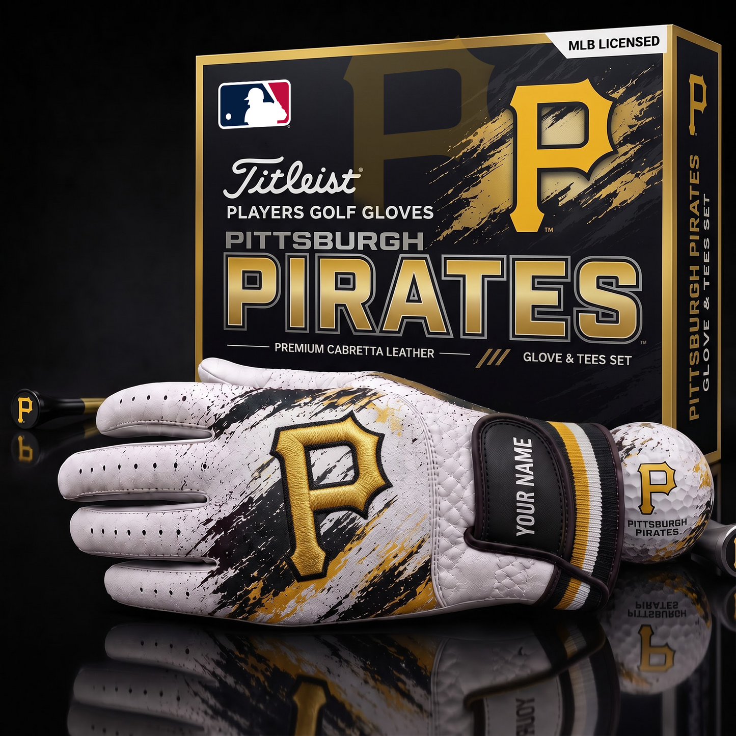 PP_MLB LUXURY PERSONALIZED GOLF GLOVE SET LIMITED EDTION