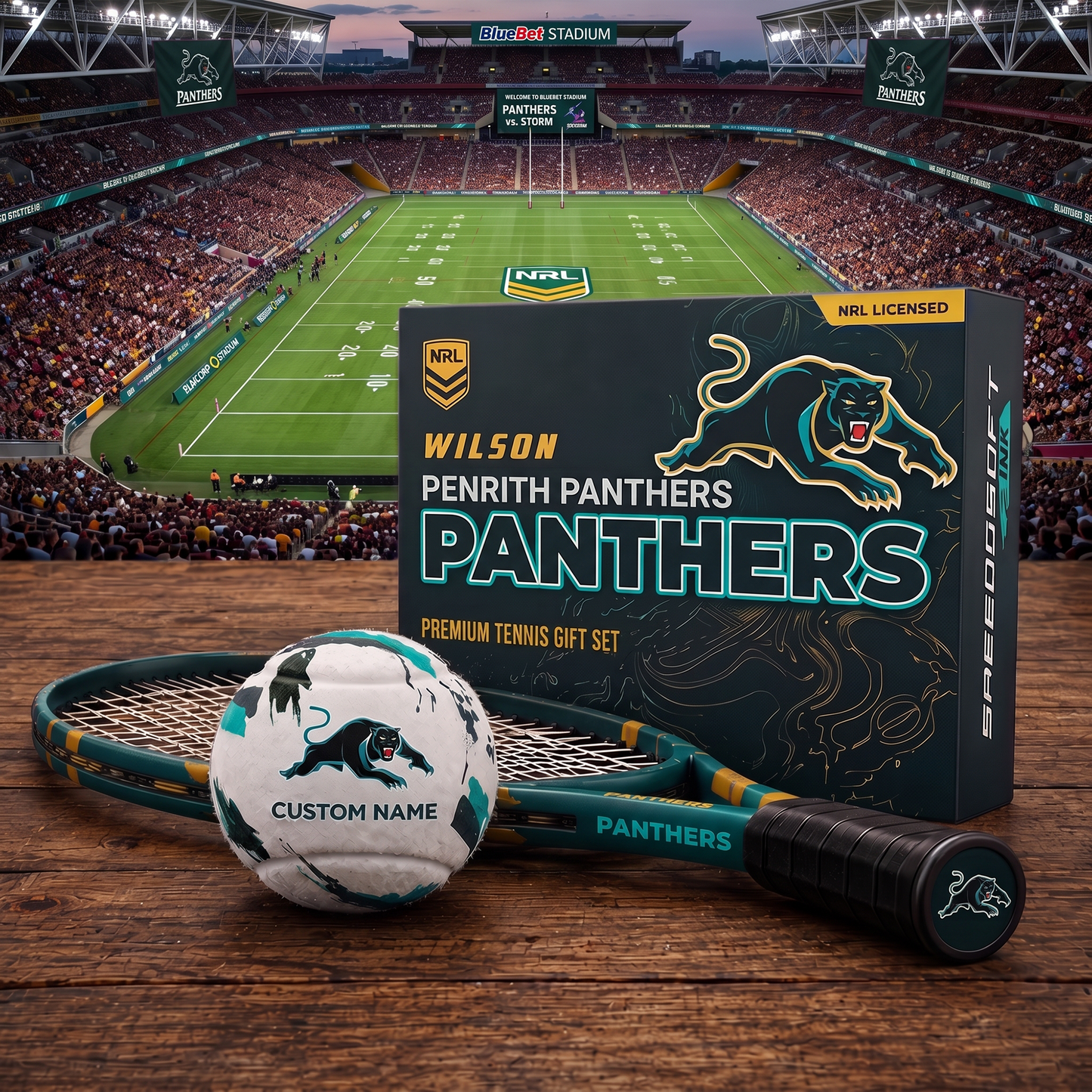 PP_PREMIUM NRL  EXCLUSIVE PERSONALIZED TENNIS BALL SET LIMITED EDTION