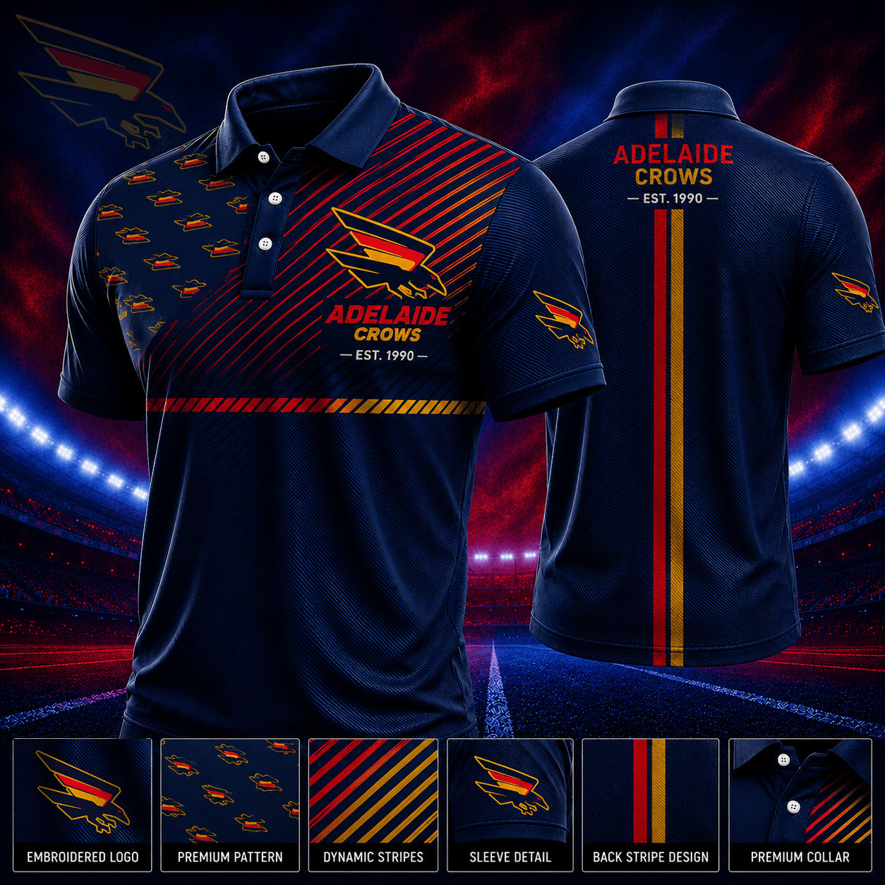 PREMIUM AFL X AC EXCLUSIVE POLO SHIRT LIMITED EDITION