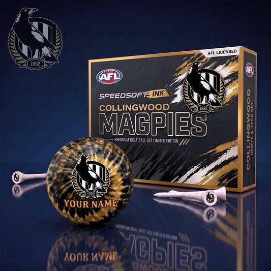 PREMIUM AFL X COL Glam-Lux PERSONALIZED TIE-Dye GOLF BALL SET LIMITED EDTION