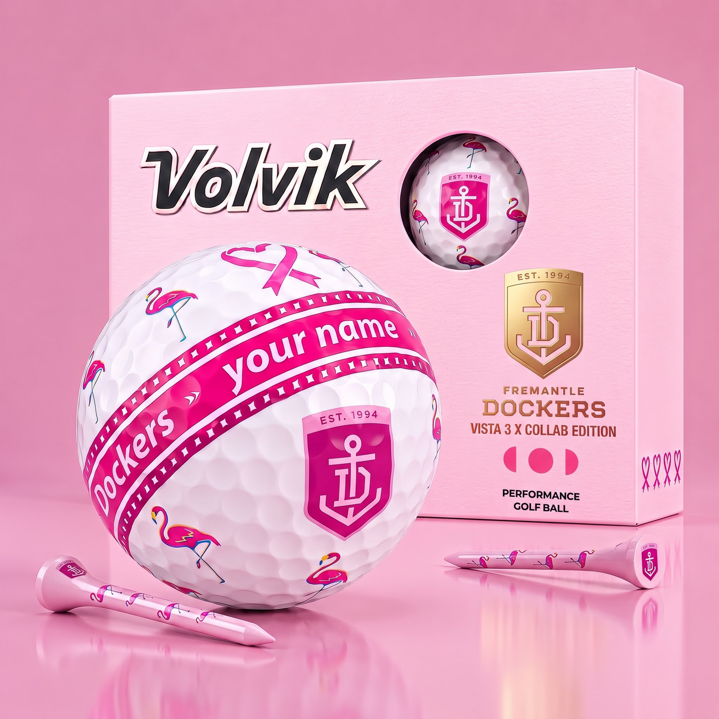 PREMIUM AFL X FRE EXCLUSIVE PERSONALIZED  VOLVIK BREAST CANCER  GOLF BALL SET LIMITED EDTION NDT VHM 300726 (2).jpeg