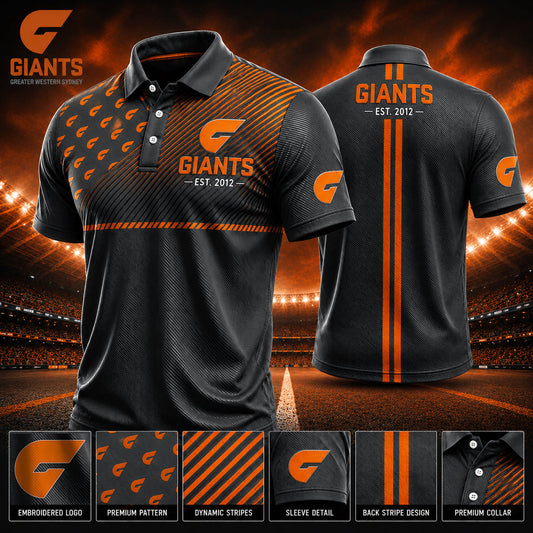 PREMIUM AFL X GWS EXCLUSIVE POLO SHIRT LIMITED EDITION