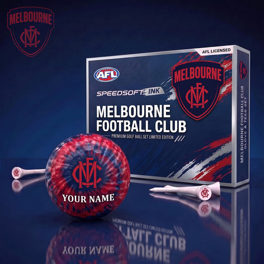 PREMIUM AFL X MEL Glam-Lux PERSONALIZED TIE-Dye GOLF BALL SET LIMITED EDTION