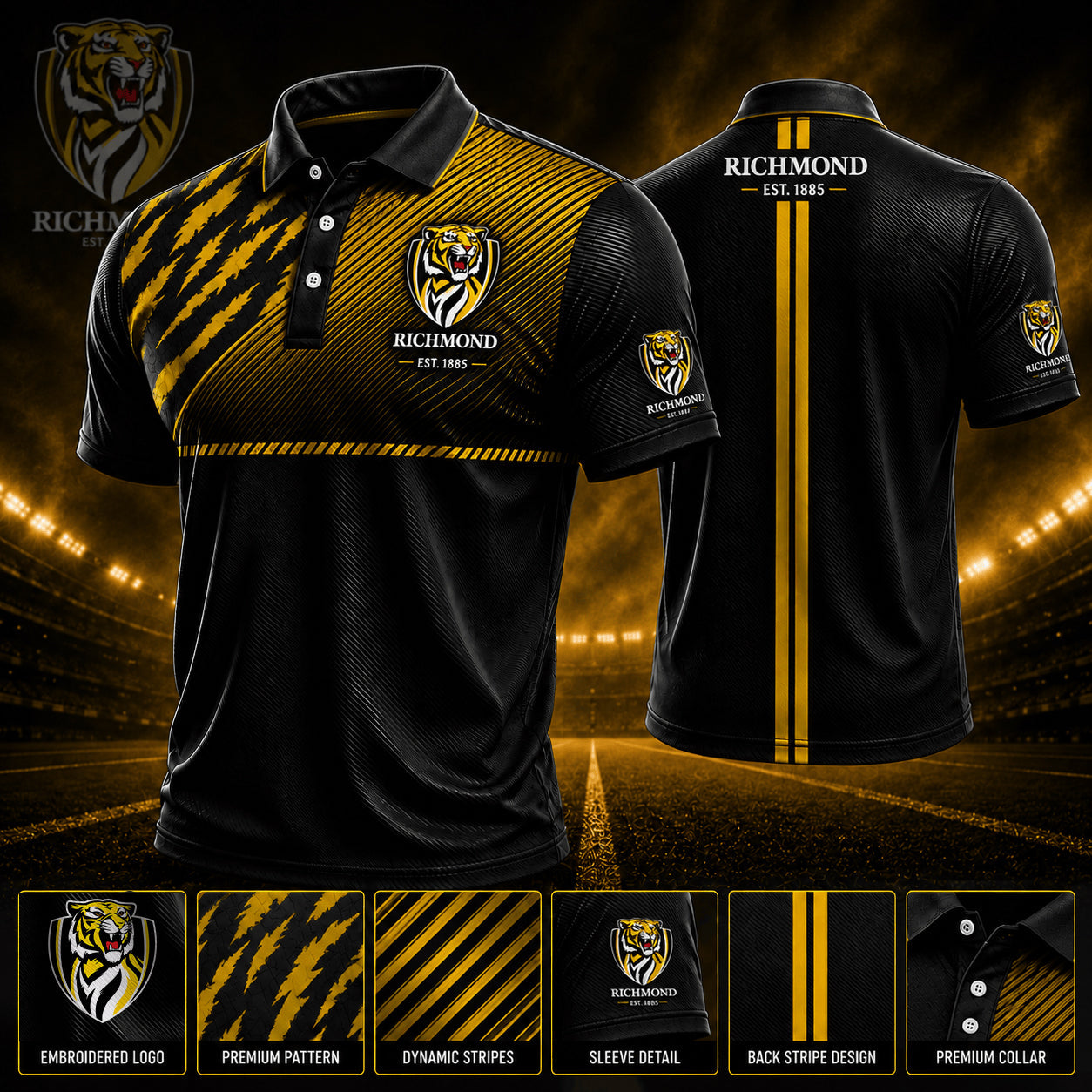 PREMIUM AFL X RIC EXCLUSIVE POLO SHIRT LIMITED EDITION