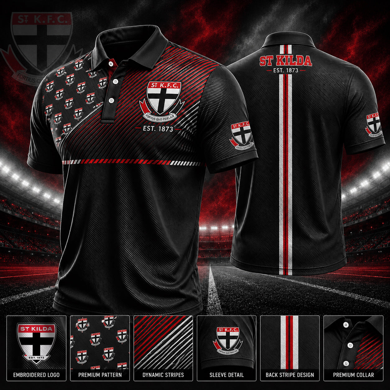 PREMIUM AFL X STK EXCLUSIVE POLO SHIRT LIMITED EDITION