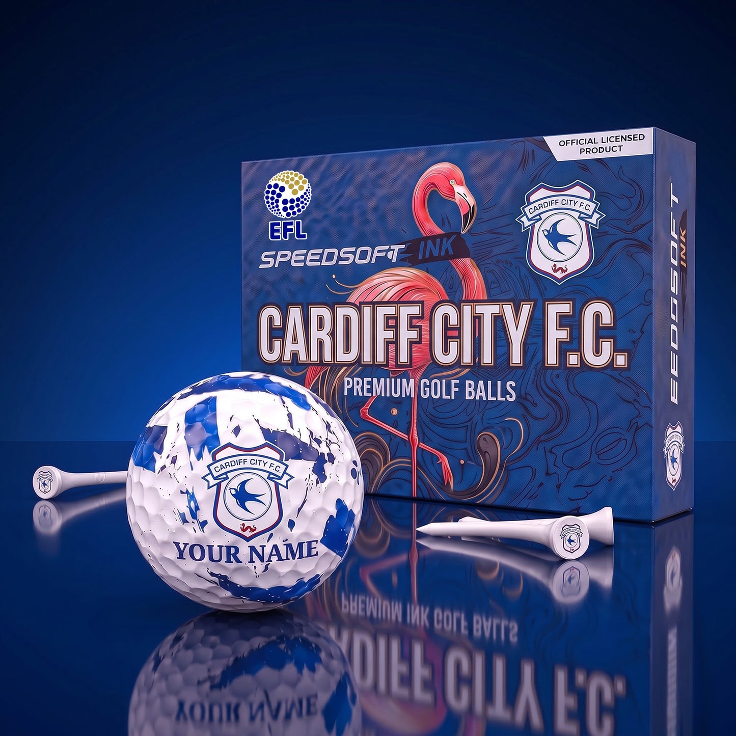 PREMIUM EFL X CAR EXCLUSIVE PERSONALIZED GOLF BALL SET LIMITED EDTION