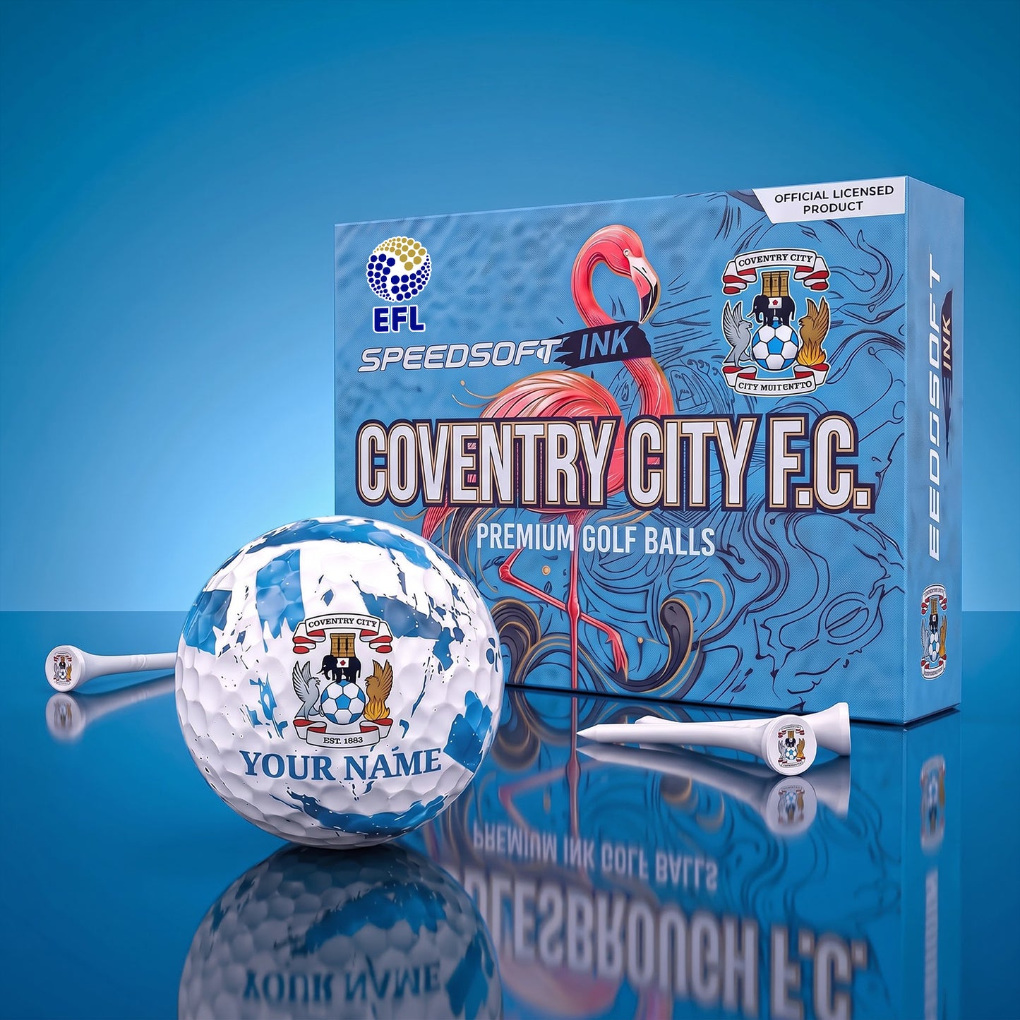 PREMIUM EFL X COV EXCLUSIVE PERSONALIZED GOLF BALL SET LIMITED EDTION