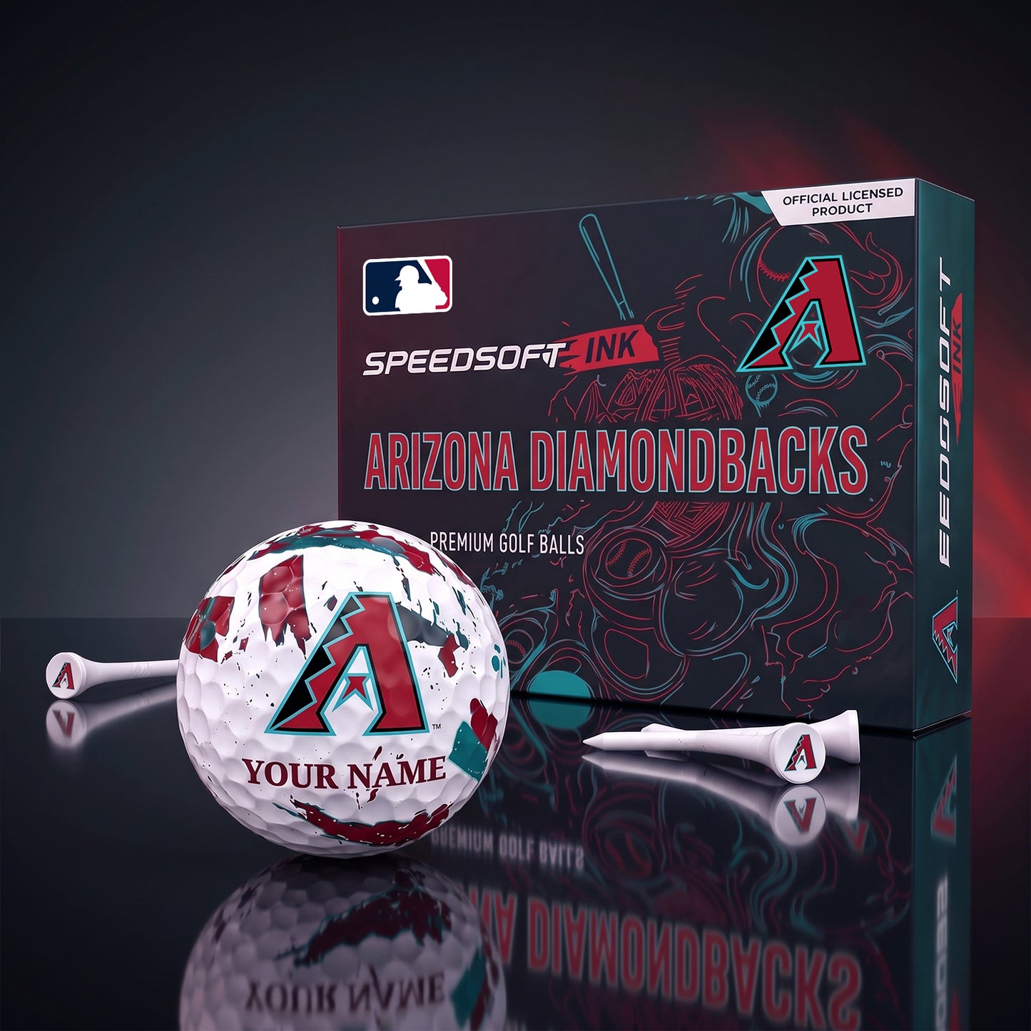 PREMIUM MLB X AD EXCLUSIVE PERSONALIZED GOLF BALL SET LIMITED EDTION