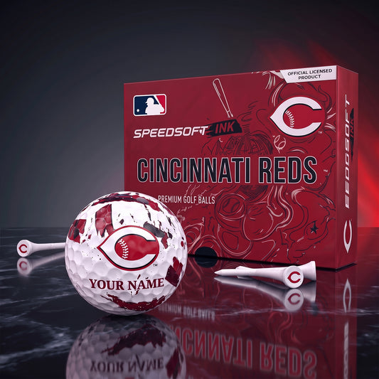PREMIUM MLB X CIN EXCLUSIVE PERSONALIZED GOLF BALL SET LIMITED EDTION