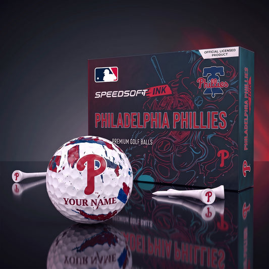 PREMIUM MLB X PHI EXCLUSIVE PERSONALIZED GOLF BALL SET LIMITED EDTION