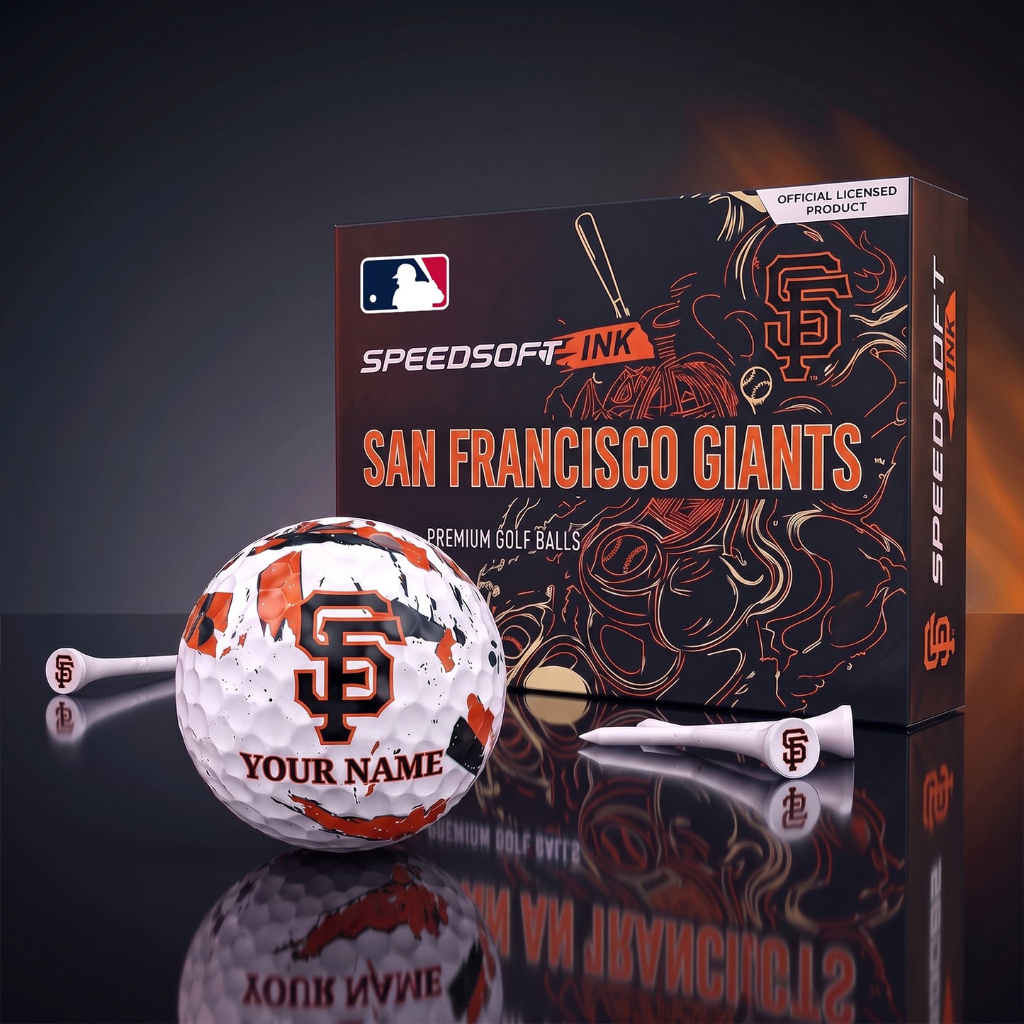 PREMIUM MLB X SFG EXCLUSIVE PERSONALIZED GOLF BALL SET LIMITED EDTION