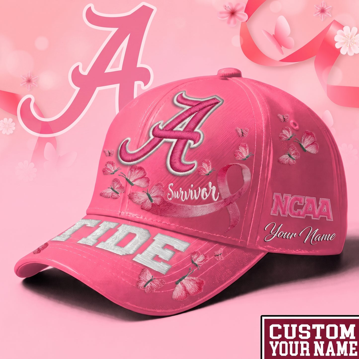 PREMIUM NCAA X ALA EXCLUSIVE BREAST CANCER SURVIOR CAP