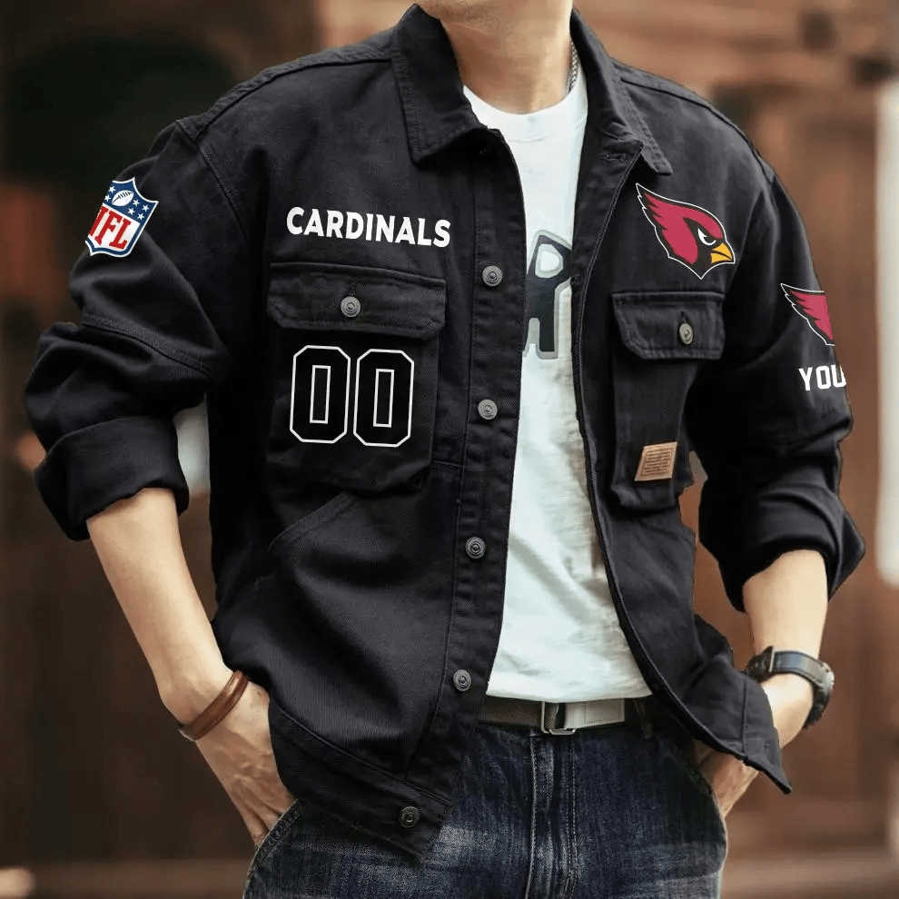 PREMIUM NFL X AC Men's Denim Autumn Jackets NDT VHM 090626