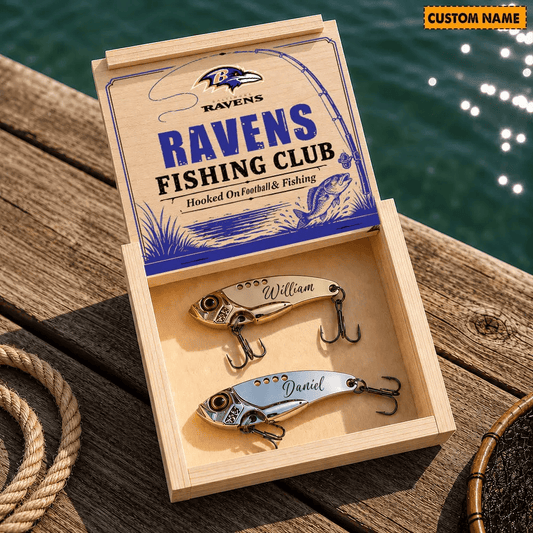 PREMIUM NFL X BAL Custom Name Fishing Lure Set Gift For Fan - Limited Edition 070726