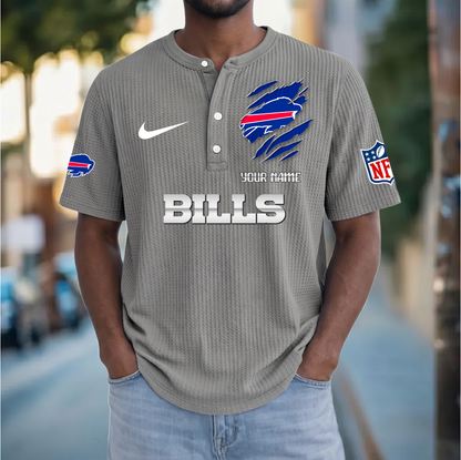 PREMIUM NFL  X  BB Crew neck button Henry Shirt Limited Editions NDT VHM 230426