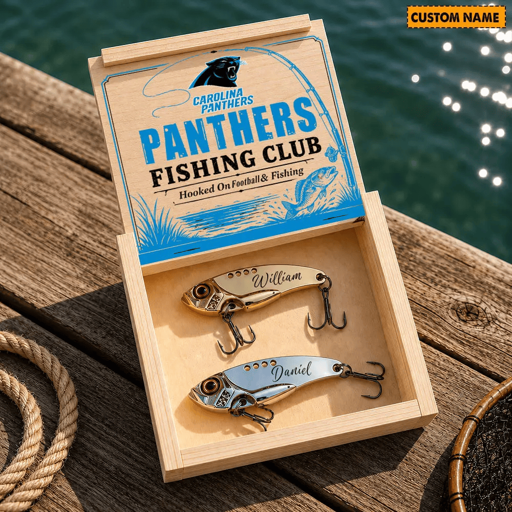 PREMIUM NFL X CAR Custom Name Fishing Lure Set Gift For Fan - Limited Edition 070726