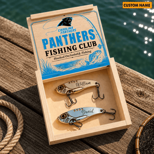 PREMIUM NFL X CAR Custom Name Fishing Lure Set Gift For Fan - Limited Edition 070726