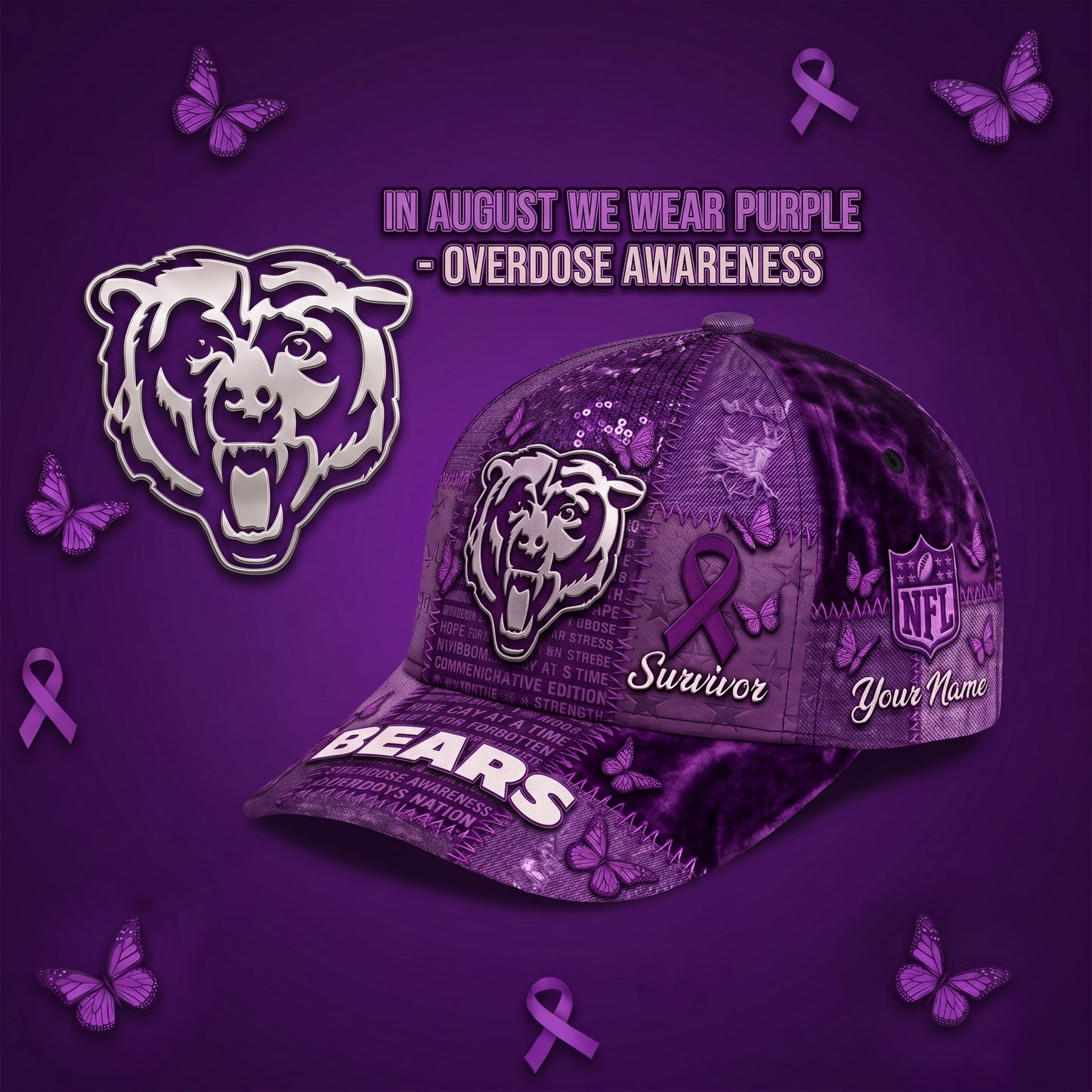PREMIUM NFL X CIN EXCLUSIVE OA PERSONALIZED CAP