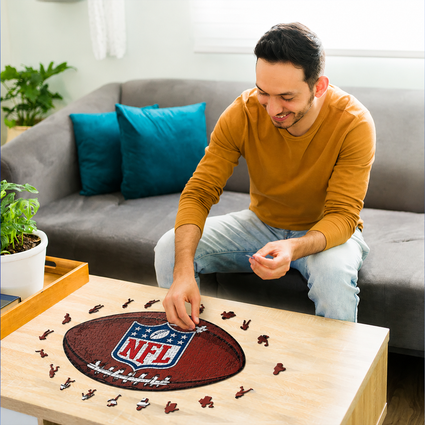 PREMIUM NFL X DB 3D Platinum Wooden Puzzle  Gift For Fan Limited Editions NDT VHM 030626