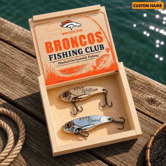 PREMIUM NFL X DEN Custom Name Fishing Lure Set Gift For Fan - Limited Edition 070726
