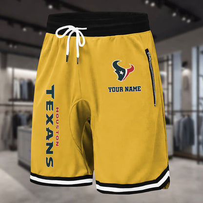 PREMIUM NFL X HOU Summer Fitness Breathable Basketball Shorts NDT LVH 60426