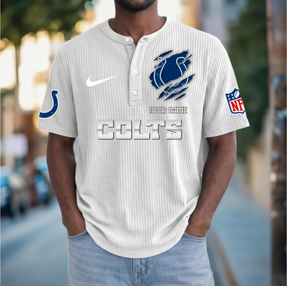 PREMIUM NFL  X  IC Crew neck button Henry Shirt Limited Editions NDT VHM 230426