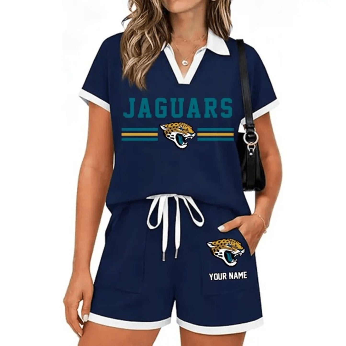 PREMIUM NFL X JAC Retro Athletic Contrast Polo Set FOR SUMMER HOLIDAY NDT NHM 100626