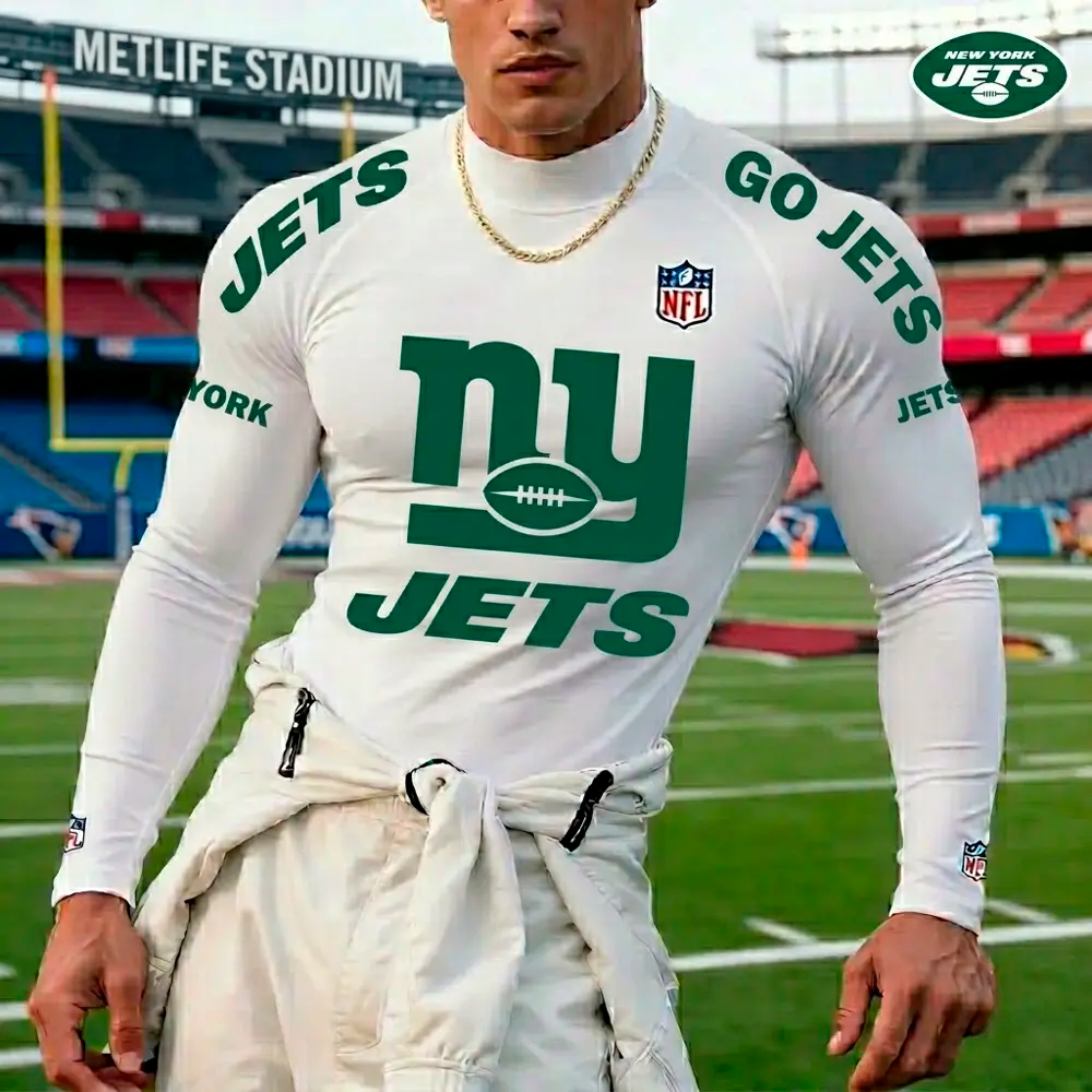 PREMIUM NFL X JET  High Neck Long Sleeved Sports NDT LVH 280526