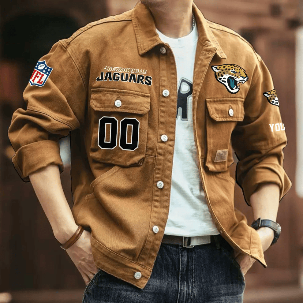 PREMIUM NFL X JJ Men's Denim Autumn Jackets NDT VHM 090626