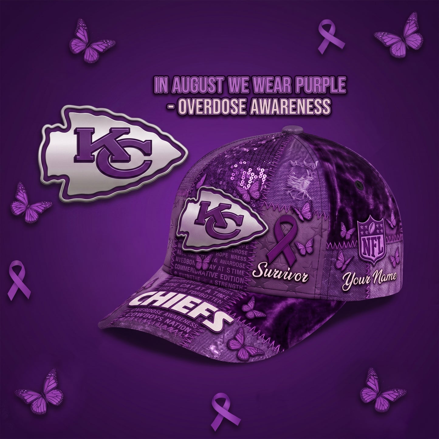 PREMIUM NFL X KCC EXCLUSIVE OA PERSONALIZED CAP