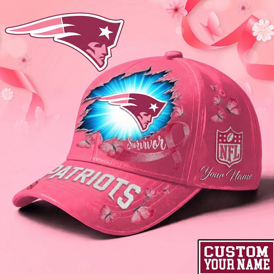 PREMIUM NFL X NE Exclusive Breast Cancer SURVIOR CAP V3