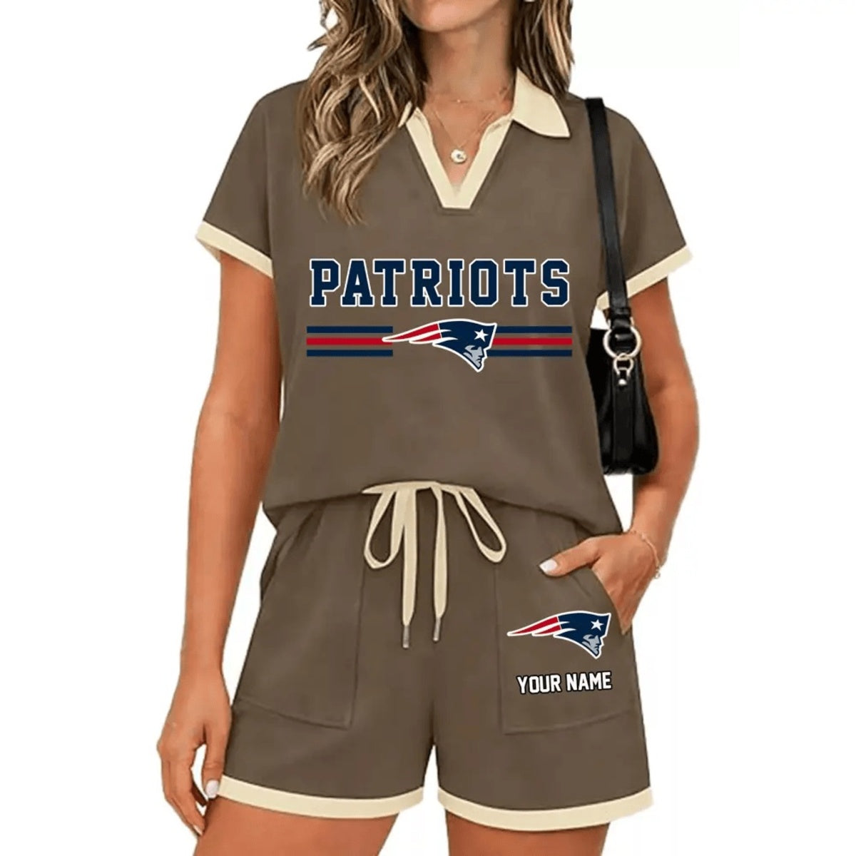 PREMIUM NFL X NE Retro Athletic Contrast Polo Set FOR SUMMER HOLIDAY NDT NHM 100626