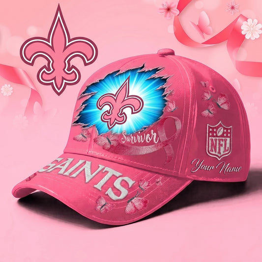 PREMIUM NFL X NO Exclusive Breast Cancer SURVIOR CAP V3
