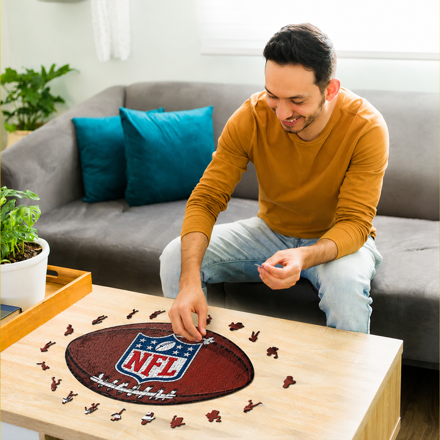 PREMIUM NFL X PS 3D Platinum Wooden Puzzle  Gift For Fan Limited Editions NDT VHM 030626