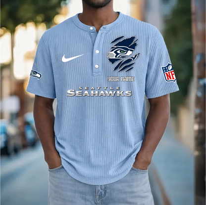 PREMIUM NFL  X  SS Crew neck button Henry Shirt Limited Editions NDT VHM 230426