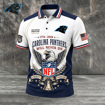 PREMIUM NFL x CAR EXCLUSIVE 250 Years Anniversary Of Freedom POLO SHIRT290626