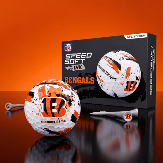 PREMIUM NFL x CIN EXCLUSIVE Speedsoft Ink Golf Balls Set Limited Editions V3