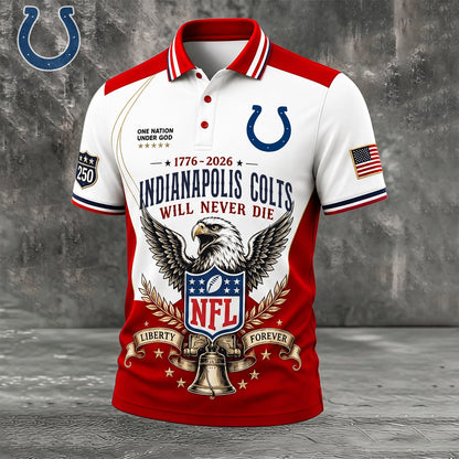 PREMIUM NFL x IND EXCLUSIVE 250 Years Anniversary Of Freedom POLO SHIRT290626