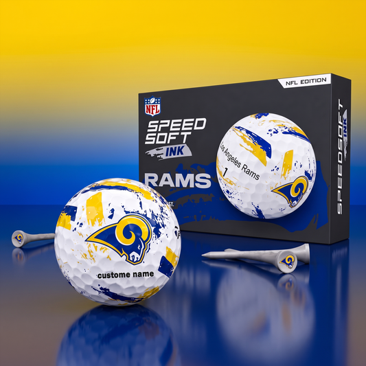 PREMIUM NFL x LAR EXCLUSIVE Speedsoft Ink Golf Balls Set Limited Editions V3