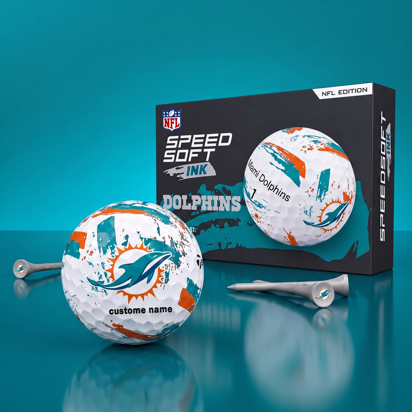 PREMIUM NFL x MD EXCLUSIVE Speedsoft Ink Golf Balls Set Limited Editions V3