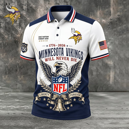 PREMIUM NFL x MIN EXCLUSIVE 250 Years Anniversary Of Freedom POLO SHIRT290626