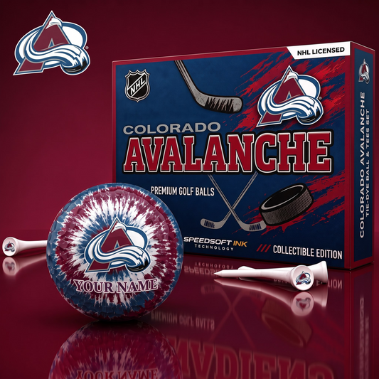 PREMIUM NHL  X CA EXCLUSIVE PERSONALIZED TIE-Dye OLF BALL SET LIMITED EDTION