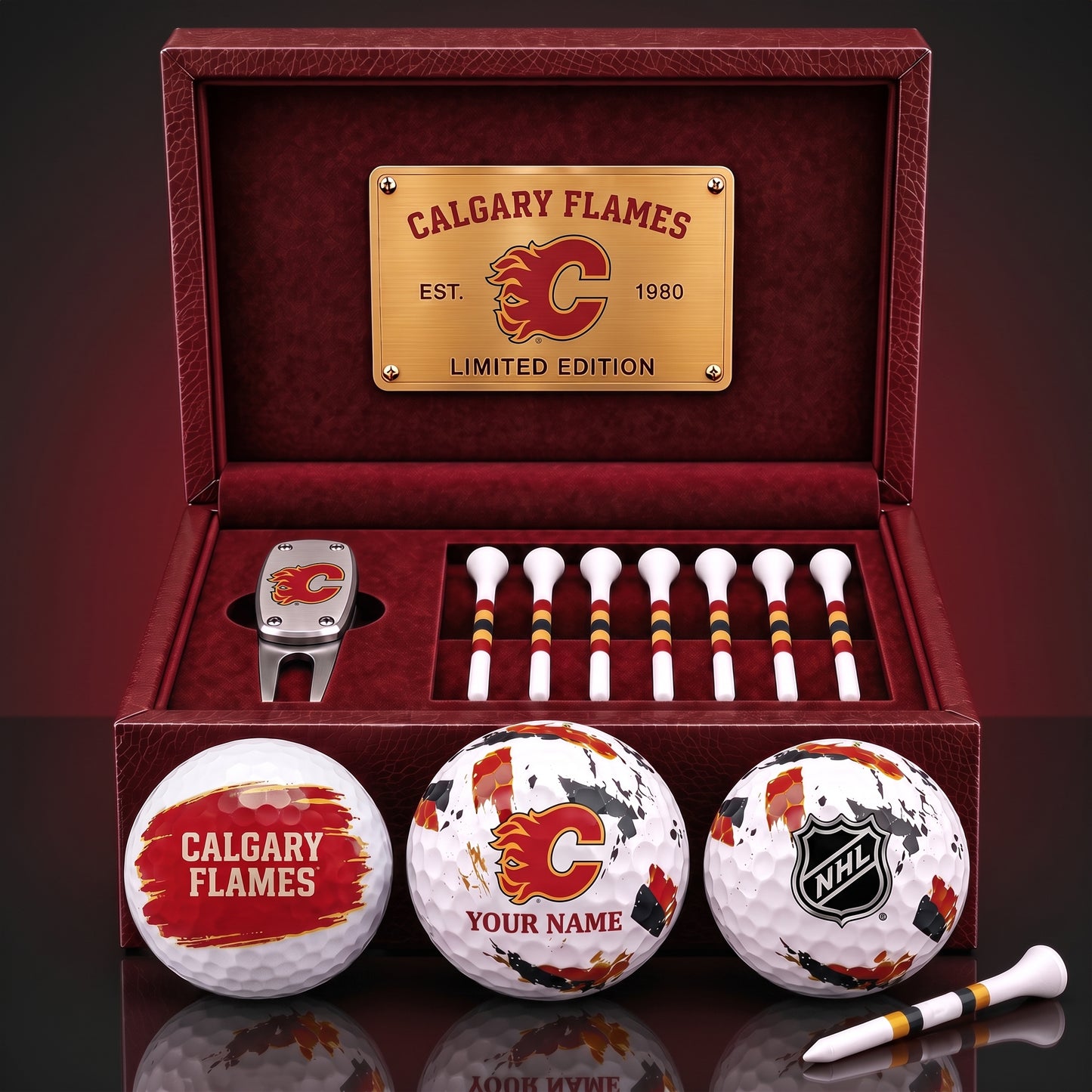 PREMIUM NHL X CF EXCLUSIVE PERSONALIZED GOLF BALL SET LIMITED EDTION