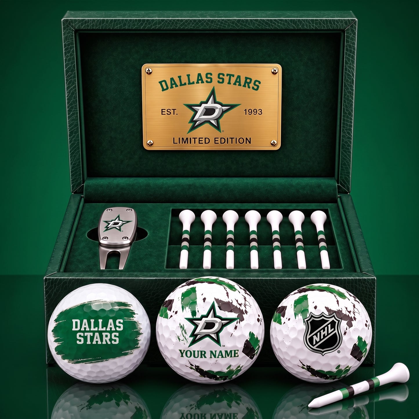 PREMIUM NHL X DC EXCLUSIVE PERSONALIZED GOLF BALL SET LIMITED EDTION