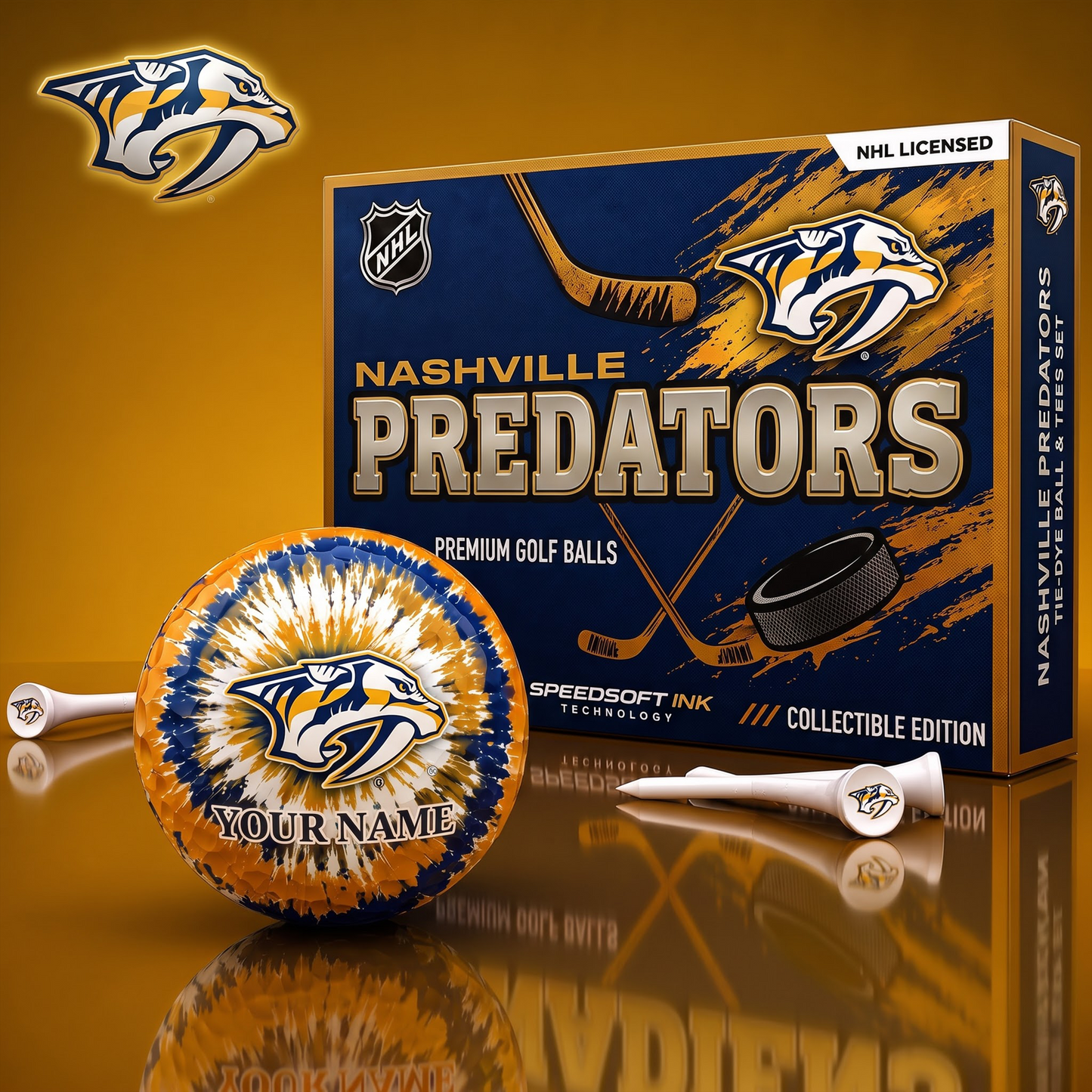 PREMIUM NHL  X NP EXCLUSIVE PERSONALIZED TIE-Dye OLF BALL SET LIMITED EDTION