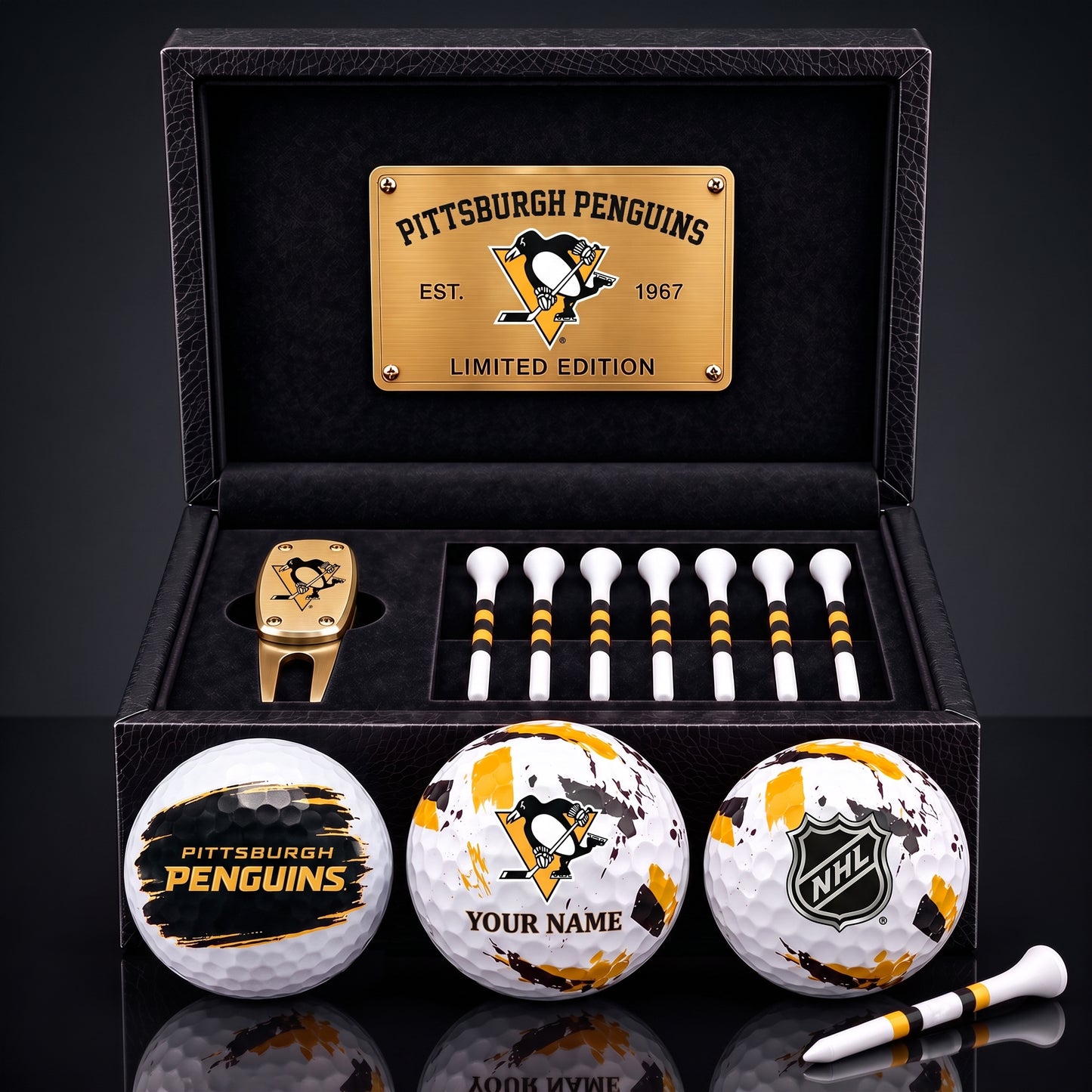 PREMIUM NHL X PP EXCLUSIVE PERSONALIZED GOLF BALL SET LIMITED EDTION