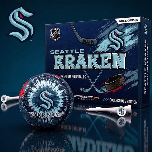 PREMIUM NHL  X SK EXCLUSIVE PERSONALIZED TIE-Dye OLF BALL SET LIMITED EDTION